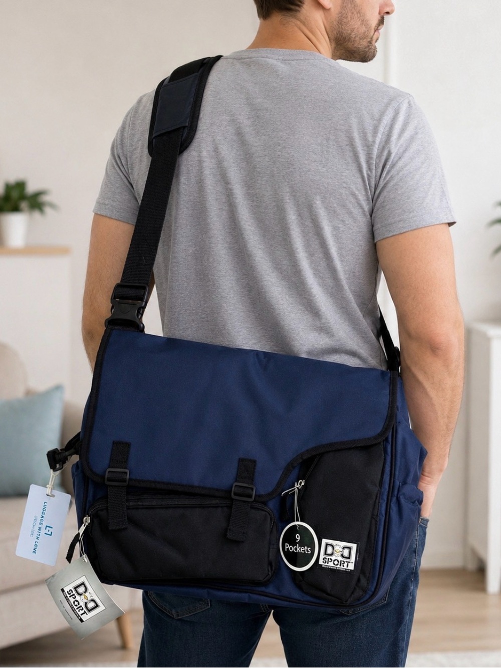DadGear Sport Deluxe Messenger Diaper Bag – New with Tags